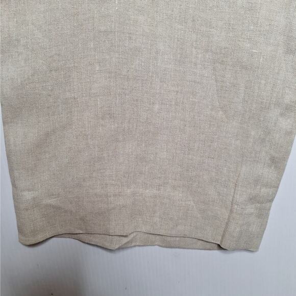 Peruvian Connection 100% Linen Wide Leg Pants 16 Trousers Beachy Made in Italy - Picture 7 of 8